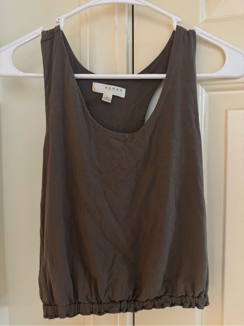 Kenar Women's Scoop Neck Tank Top - Charcoal Gray